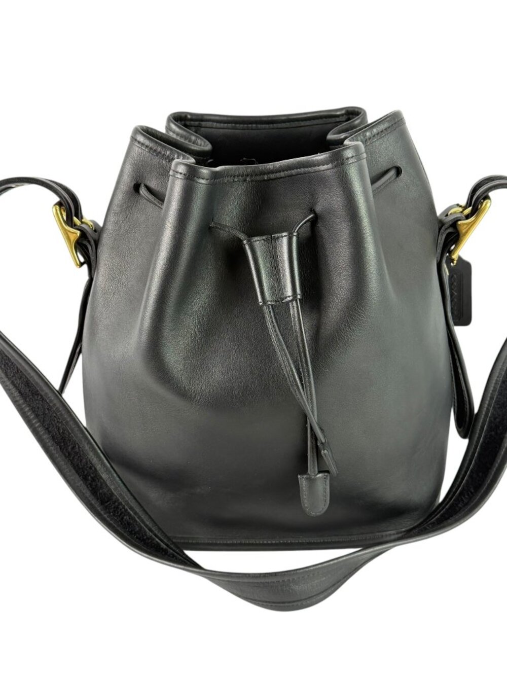 COACH 9952 Black Leather Lula's Legacy Shoulder Bag Made in Turkey